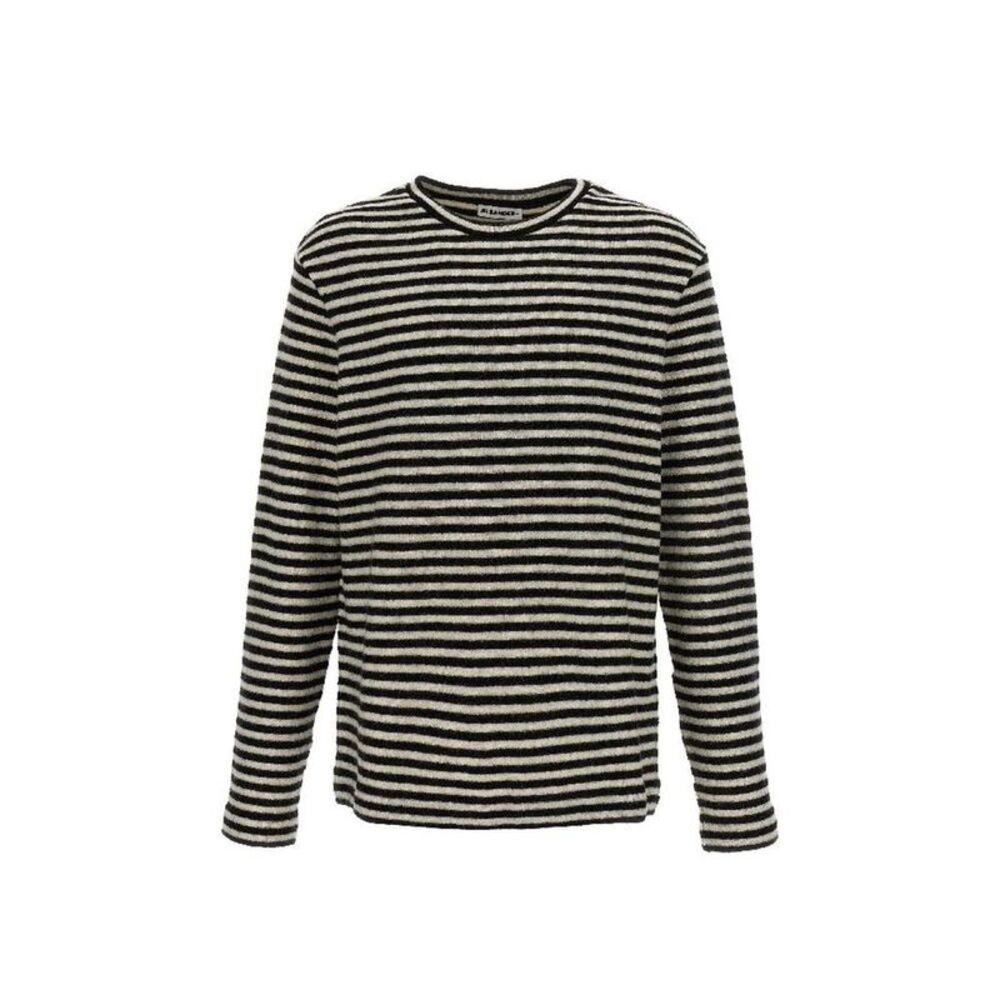 Jil Sander White Wool Long Sleeve Men's T-Shirt